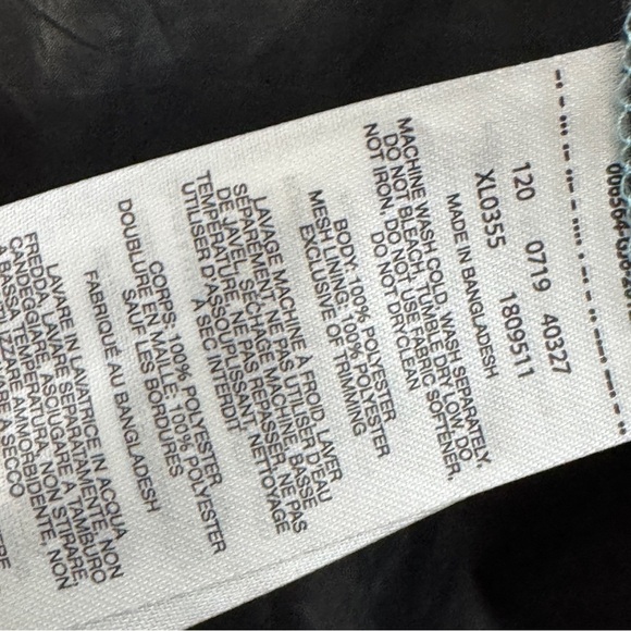 Columbia Aqua Blue Gray Windbreaker Jacket Hooded Zip Medium - Picture 7 of 8